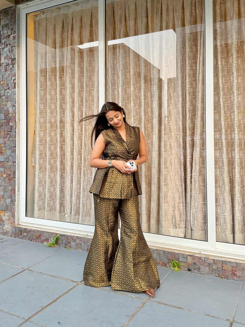 Brocade two piece set