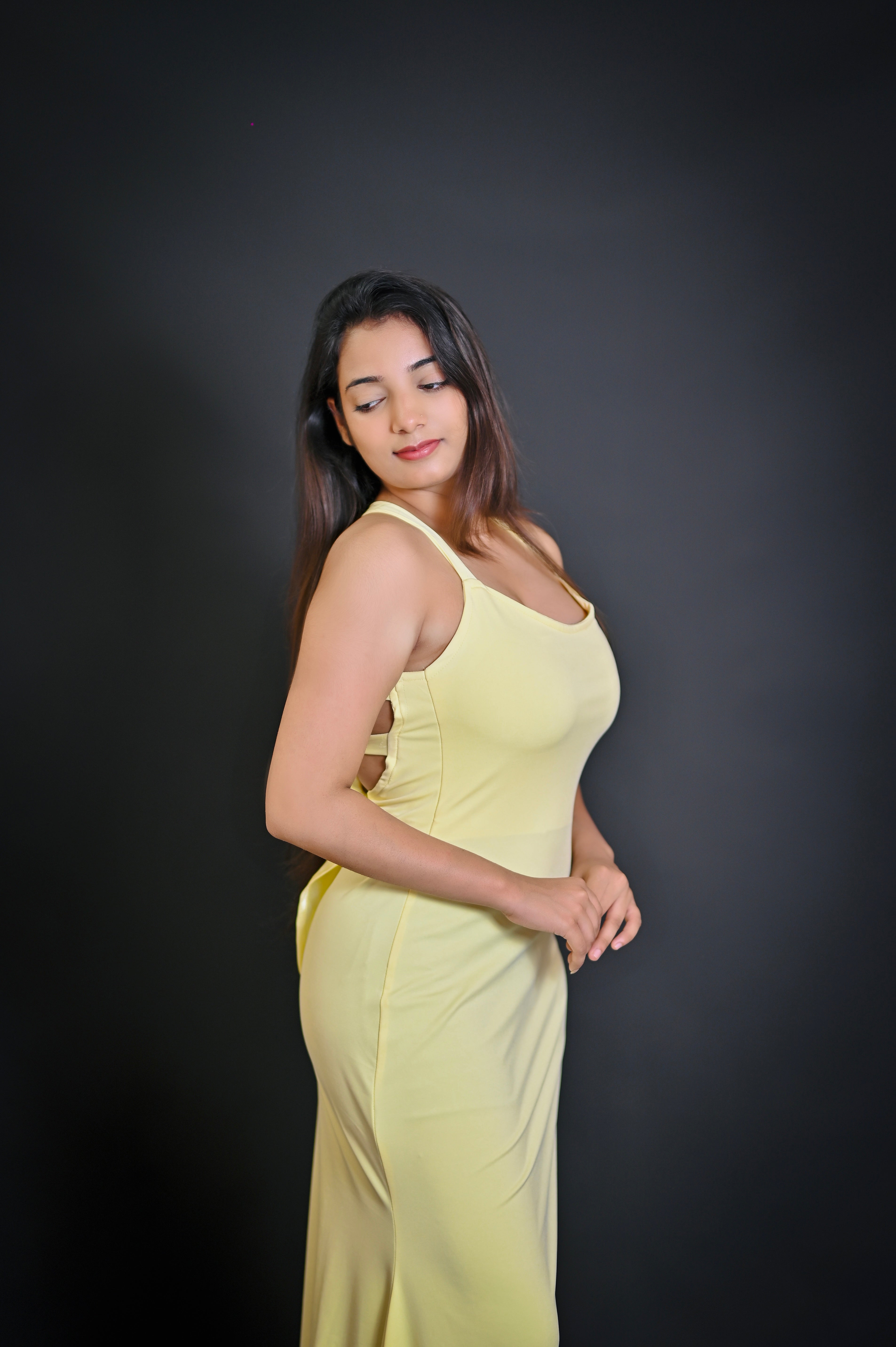 Criss Cross Backless Bow Gown.