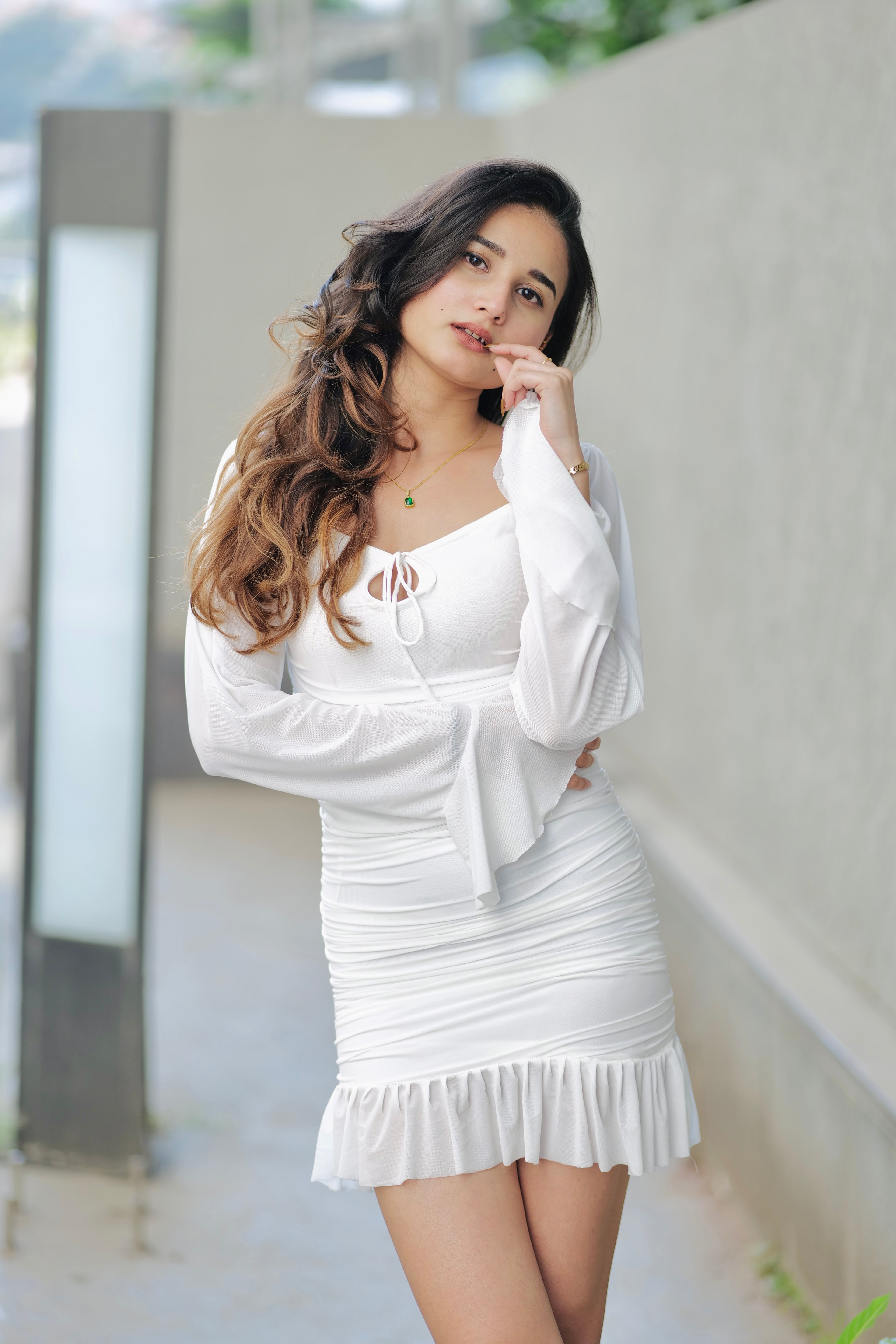 Snow white short dress